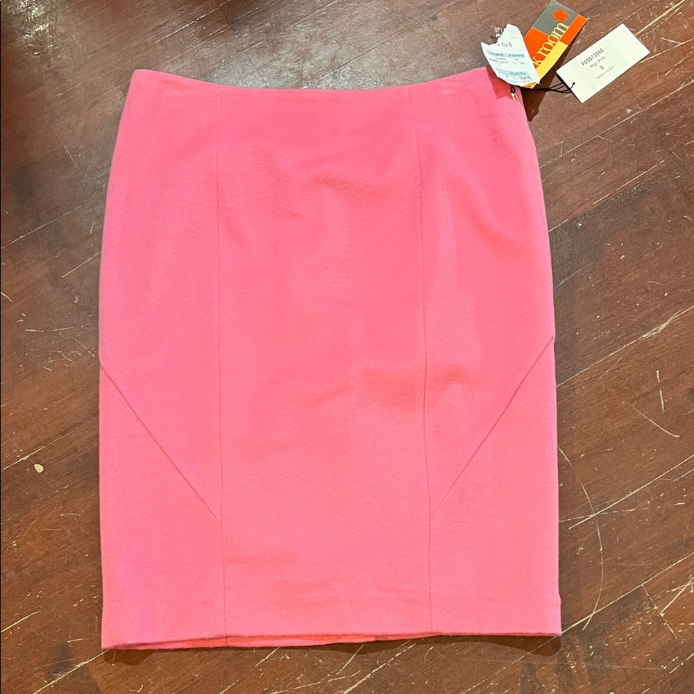 Pink Tartan Vibrant Pink Pencil Skirt
